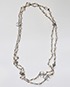 Chanel Crystal CC Moon Pearl Necklace, front view